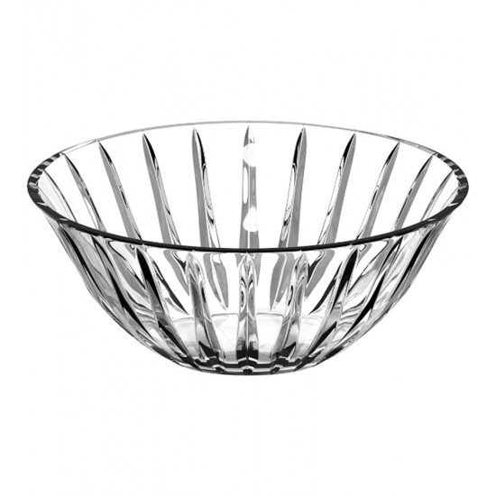 Jogo 7 Peças Para Sobremesa 1 Saladeira Com 6 Bowls Soho Em Cristal Ecológico